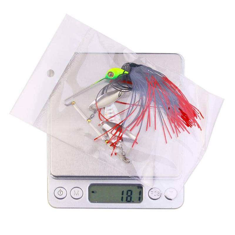 Specialized composite spinnerbait for bass fishing3Packaged Willow Leaf Whiskers Tractor Noise Fake Bait Fishing Lure Set