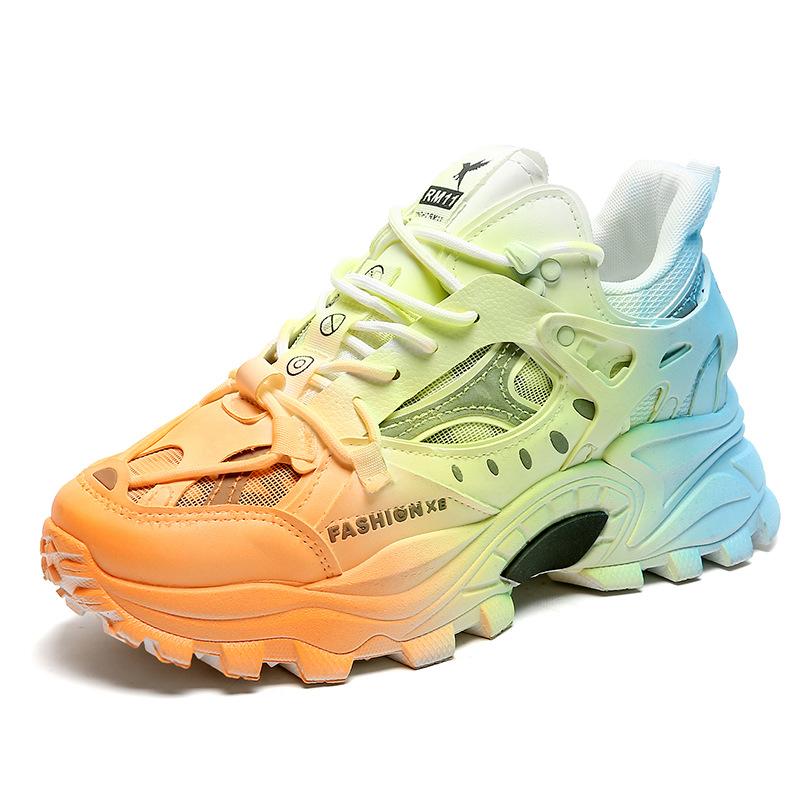 

Spring new products men s dad shoes breathable heightening shoes men s fashion sports casual shoes soft sole comfortable shoes 39 разноцветный