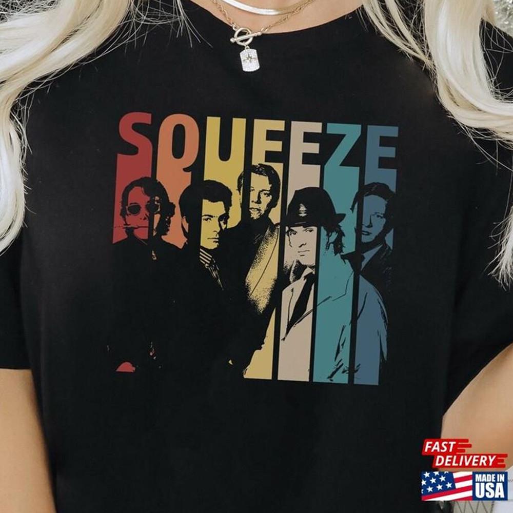 

Squeeze rock band artwork T-shirt short sleeve All sizes S to 45XL TA5526 Unisex T-Shirt XL