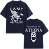 2026 Spring Summer Classic Mens  Clothing Camp Half Blood Aesthetic Retro Sports Long Island Sound Streetwear Short Sleeve Top