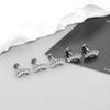 1PC Titanium Cubic Zirconia Stud Earrings Tragus Helix Piercing Internally Threaded Labret Piercing Lip Ring Jewelry for Women