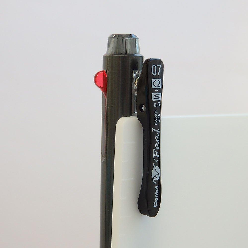 Pentel Ballpoint Pen Feel BXWB375MA Metallic Black Multi-function 2+S 0.7