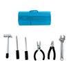 1 Set 1:12 Mini Dolls Tools Metal Home Repair Tool Model Miniature Hammer Wrench Hand Tools for Doll Mansion Decoration Yard Supplies Pretend Play Toy