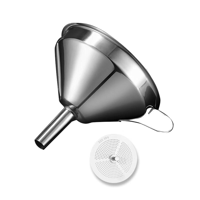 Jekero (Jekero) 304 Detachable Strainer Stainless Steel Funnel Large Size for Wine And Oil - 15cm