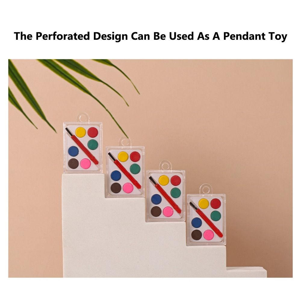 Solid Watercolor Pigment 6 Colors Oil Painting Kit Portable Painting Pigment Set Children