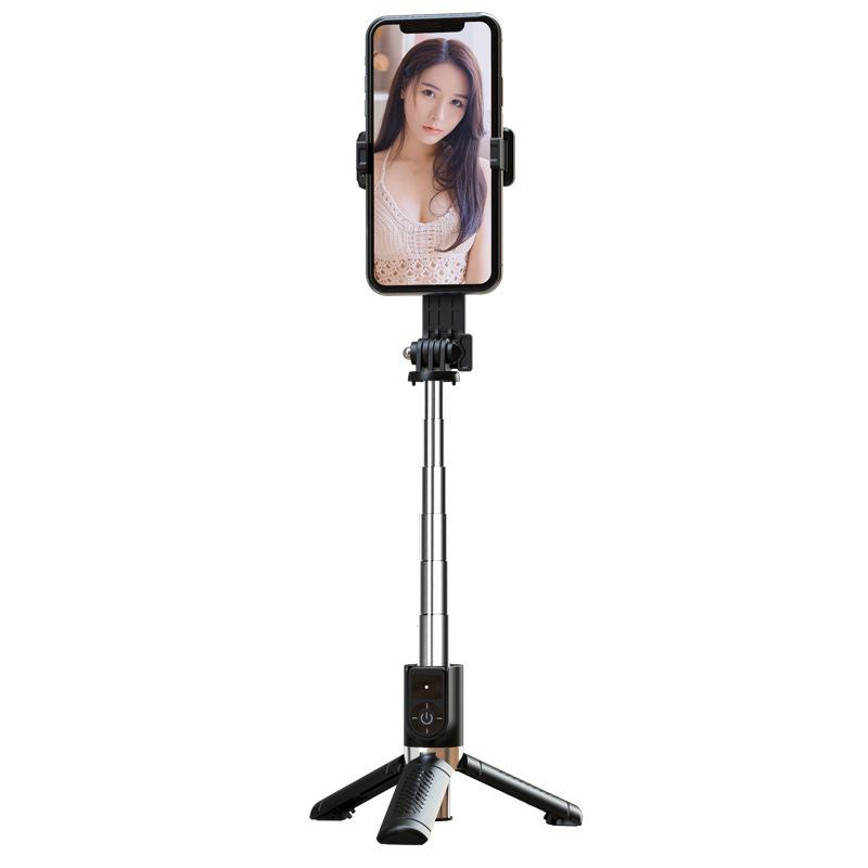 Mini Aluminum Alloy Bluetooth Selfie Stick Tripod for Live Streaming