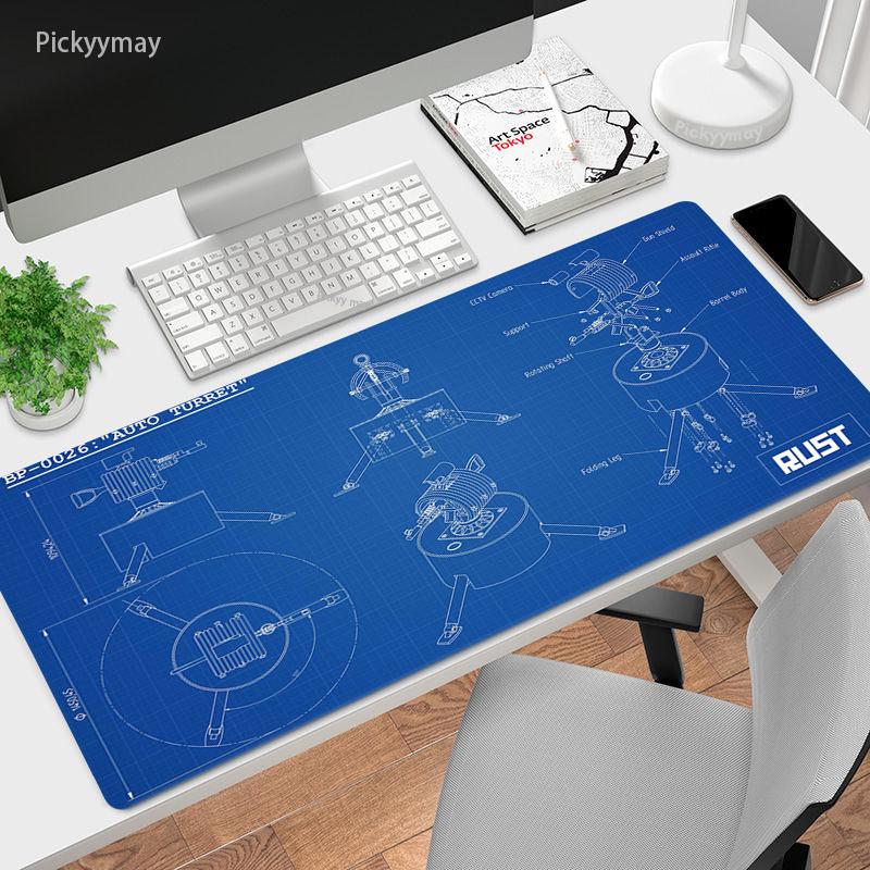 Tapis De Souris Avec Raccourcis Clavier Imprimés - Antidérapant, Facile à Nettoyer - Pour Bureau, Ordinateur Portable