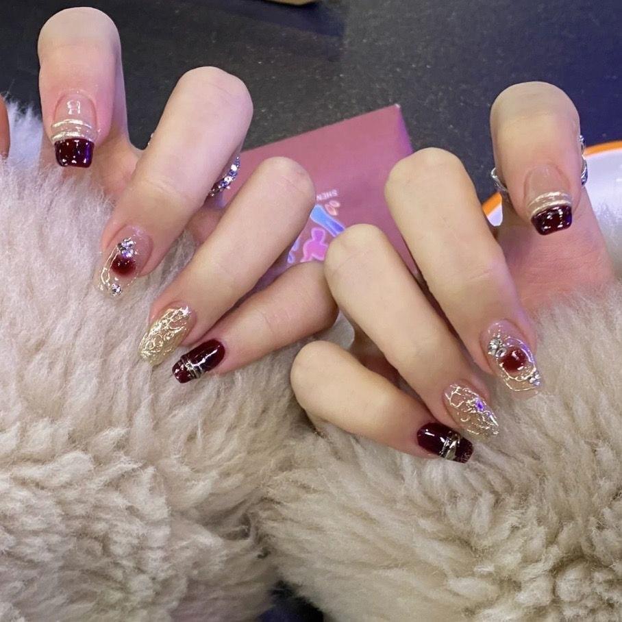 Wear Handmade Nail Fashion Casual Simple Exquisite Classic Nail Style Patch