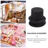 2Pcs Mini Snowman Hats Small Tops Lightweight Small Hats for Crafts Christmas Decoration Party Accessories Tiny Hat