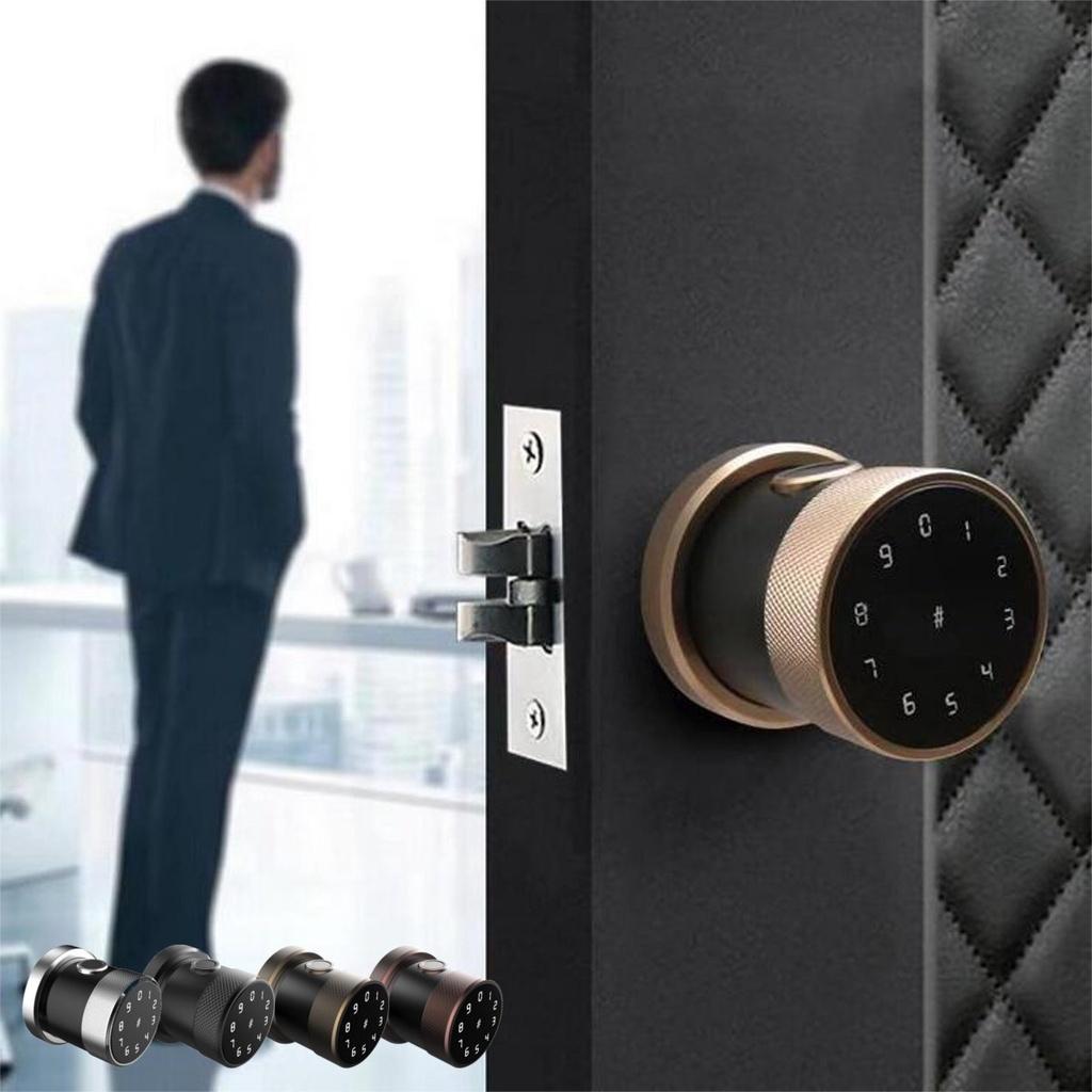 2.44""x7.01"" Smart Digital Door Lock Battery Powered Fingerprint Touch Password Keyless Latch