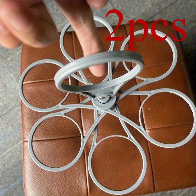Porta Carosello in Vetro Pieghevole per 6 Tazze Manico Tazza da Caffè Staffa Bottiglia da Bevanda Portatile Anti Scottatura Campeggio Festa Bar Casa