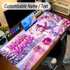 Winter Theme Personalized Mouse Pad Custom Name Text Non Slip Desk Pad For Laptop Office Desktop
