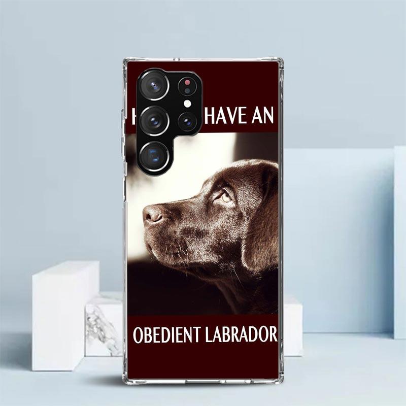 Labrador Retriever Dog Phone Case For Samsung Galaxy S24 S25 Edge S26 Ultra S22 S23 Plus S21 + S20 FE Soft TPU Back Cover Galaxy