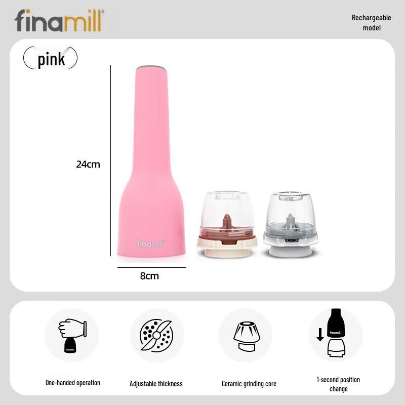 FINAMILL Rechargeable Automatic Spice Grinder
