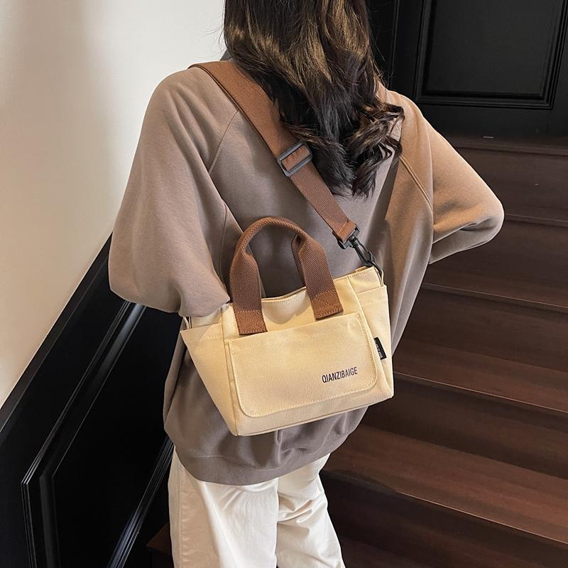 Handbag Letter Printed Canvas Bag Women Shoulder Bag