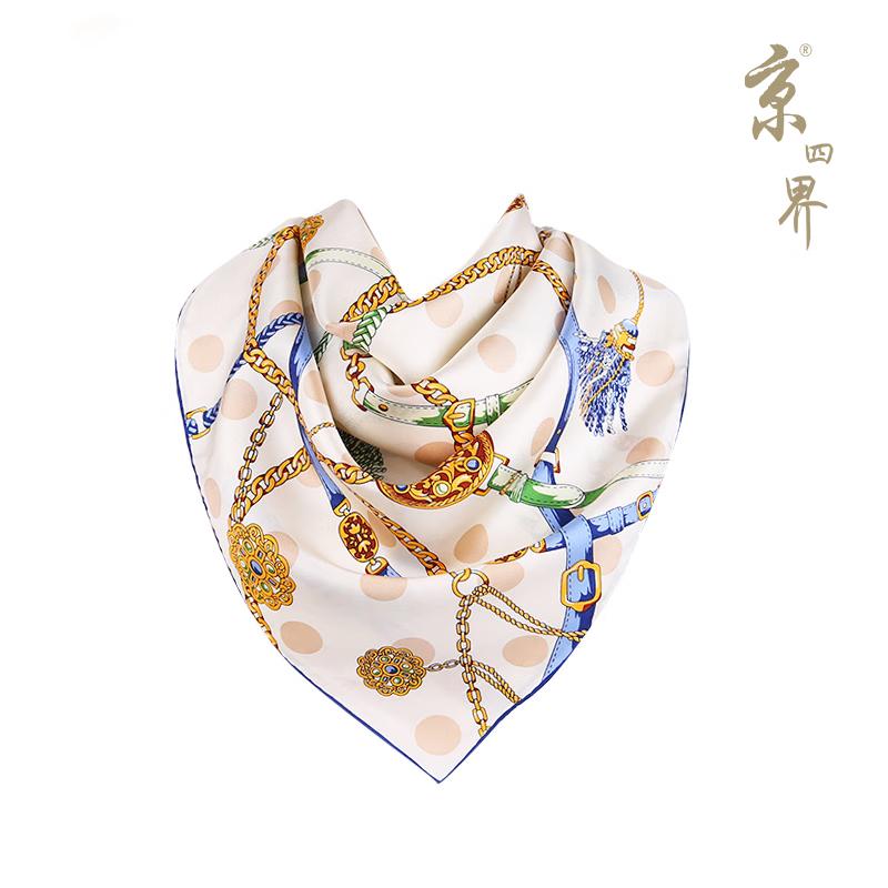 Jing Sijie Illusion Realm Mulberry Silk Scarf