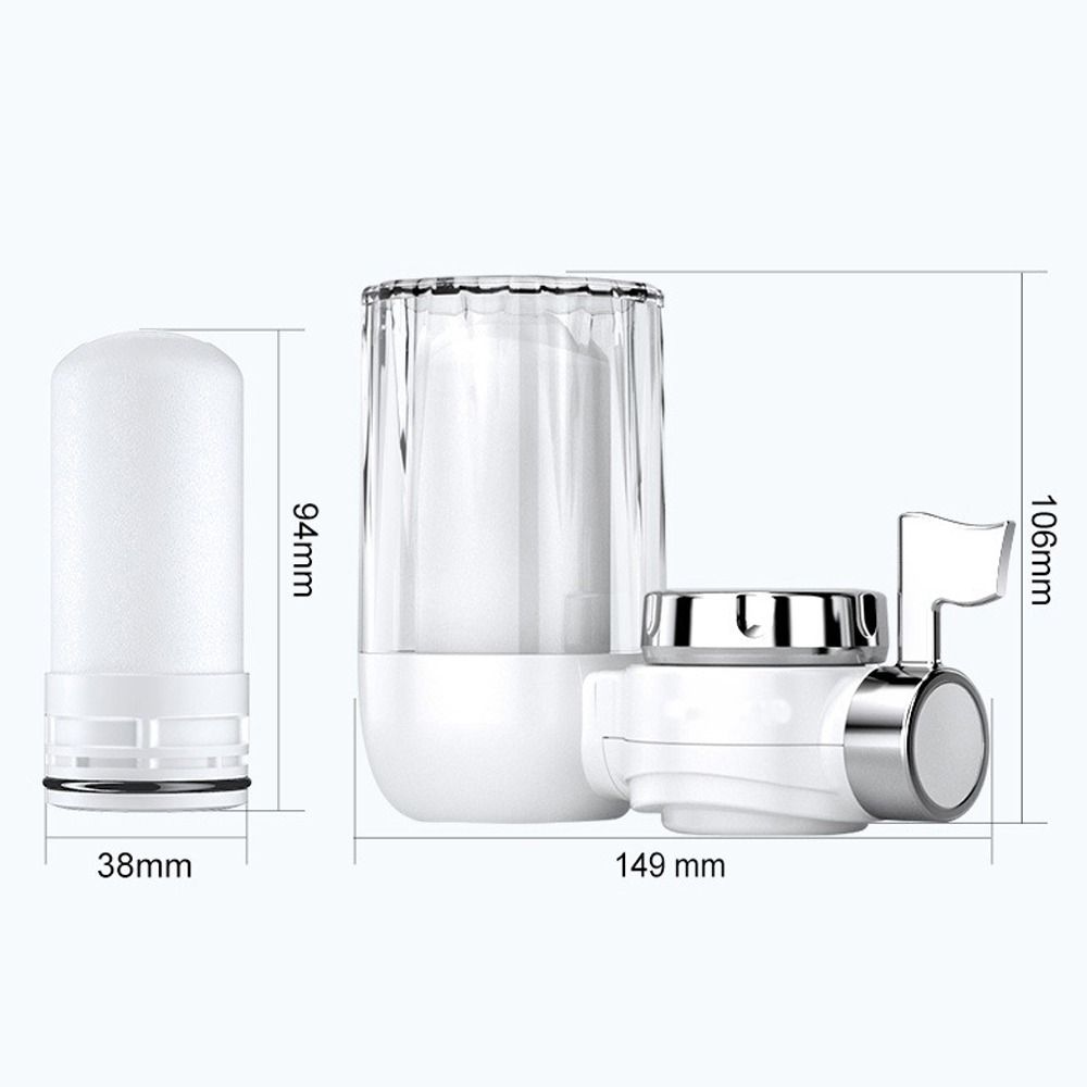 8 Layers Filtration Faucet-mounted Water Filter Washable Precision Purifier Water Purifier Physical Filtering Removable