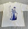 Rzadki T-shirt Unisex z Krótkim Rękawem z Motywem Zespołu MALICE MIZER i Gitary, Pełny Rozmiar