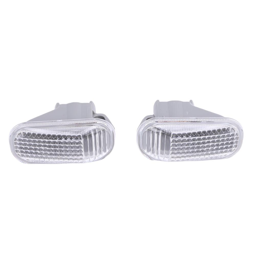 1 Pair Front Side Marker Light Lamp Covers Housing 34301 S5H T02 Replacement for City EP3 Stream Jazz FIT White