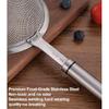 3.3inch 304 Stainless Steel Fine Mesh Strainer for Kitchen, Colander-Skimmer with Handle, Metal Sieves Sifters