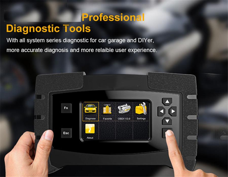 Professional Diagnostic Tools Automotive OBD2 OBDII Scaner With Full