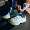 Li Ning Jie Ao Basketball Shoes Men's Mid top Ecru ABFT035-2