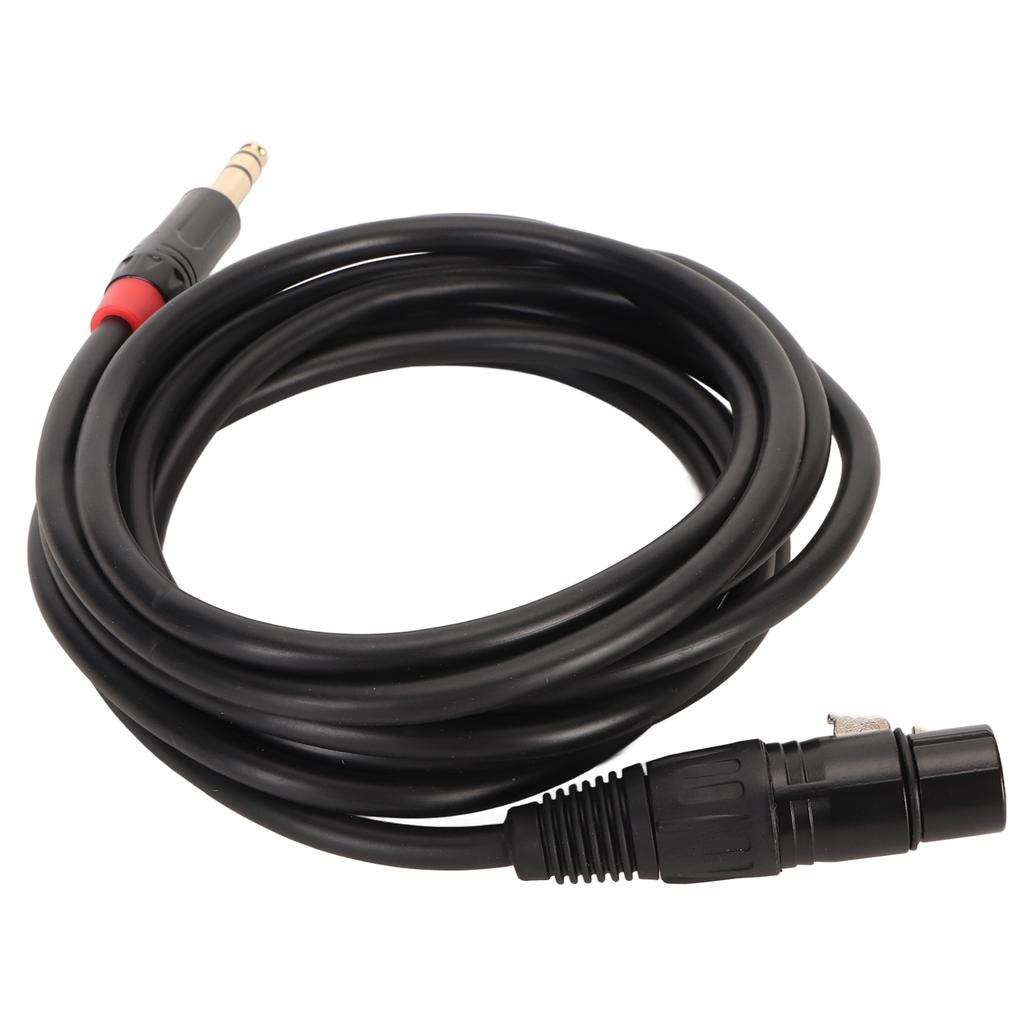 XLR Female to 14 Inch 6.35mm Cable Professional Plug and Play 20 AWG OFC Core Microphone Cable
