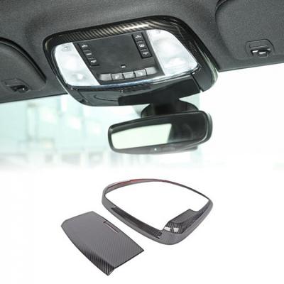 Car Front Reading Light Cover Trim for Jeep Grand Cherokee 2011+ Carbon Fiber