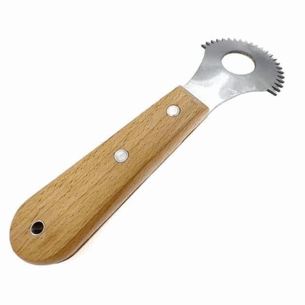 Wooden Handle Coconut Planer Stainless Steel Coconut Milk Making Tools Fruit Spoon Planer  Home