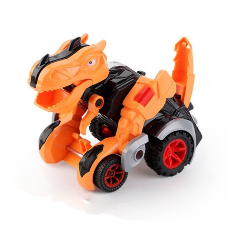Morphing Impact Inertial Toy Dinosaur Car Model Tyrannosaurus Chariot Children