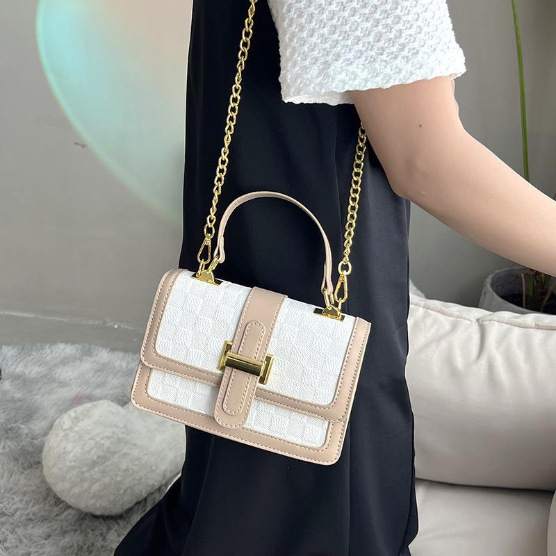 2023 European & American Retro Women's Shoulder Bag Crossbody Handbag - Fashionable Temperament Small Square Bag