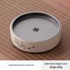 Ceramic Gongfu Tea Tray with Blue & White Floral Design