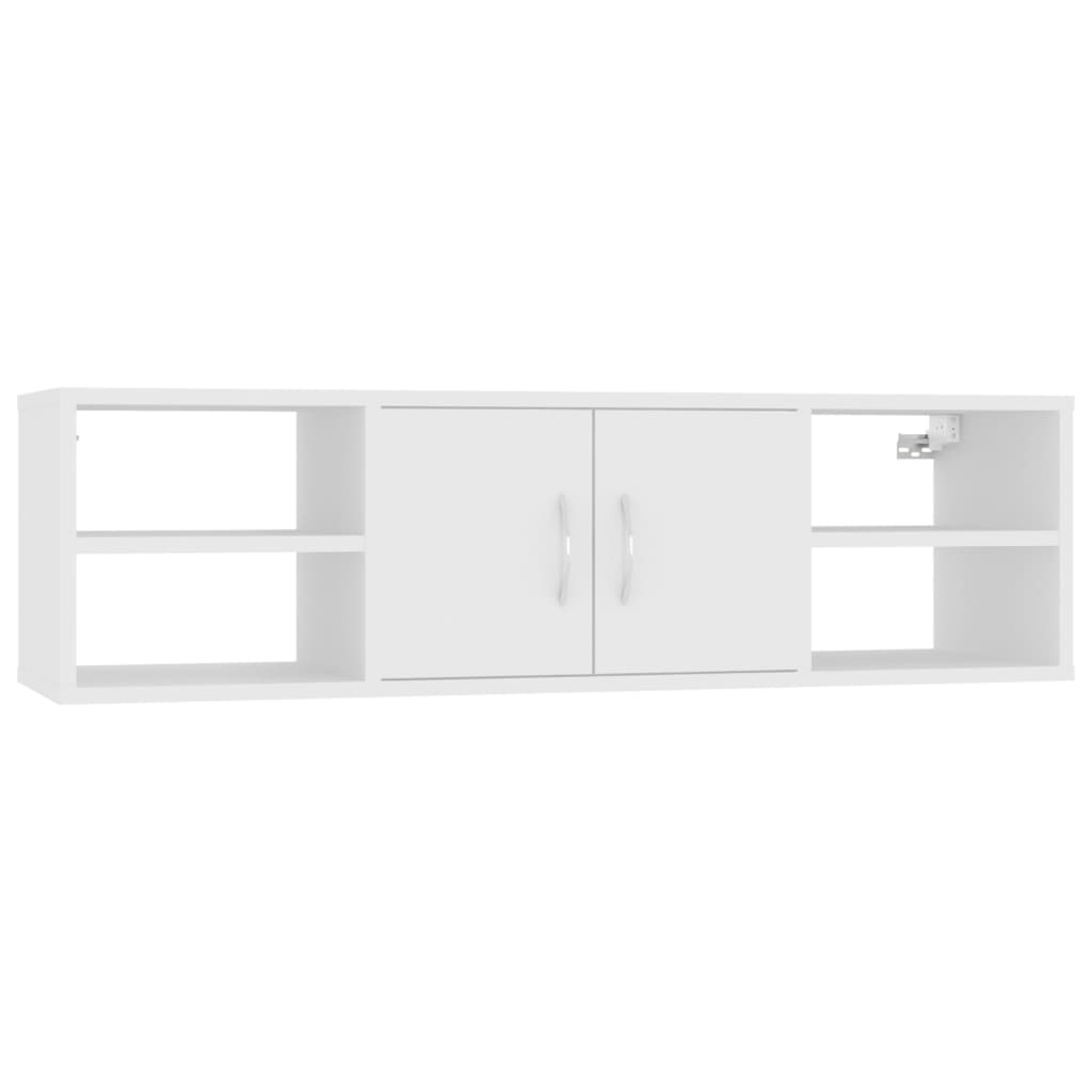 Wandregal Weiß 102x30x29 cm Spanplatte