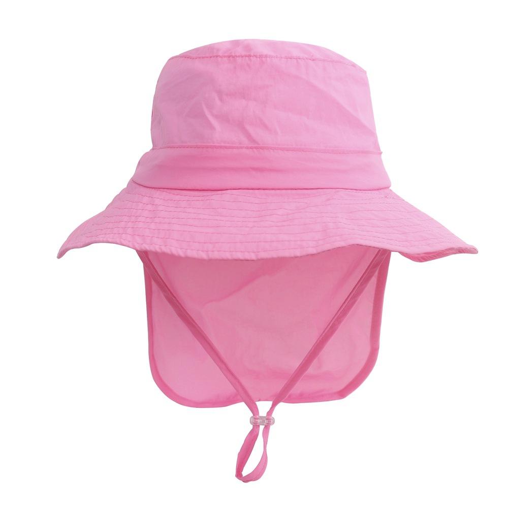 Kids Bucket Hats for Boys Girls UV Sun Protection Beach Caps with Neck Flap Play Hat 12 Colors Available Sizes 2-5 Years Old