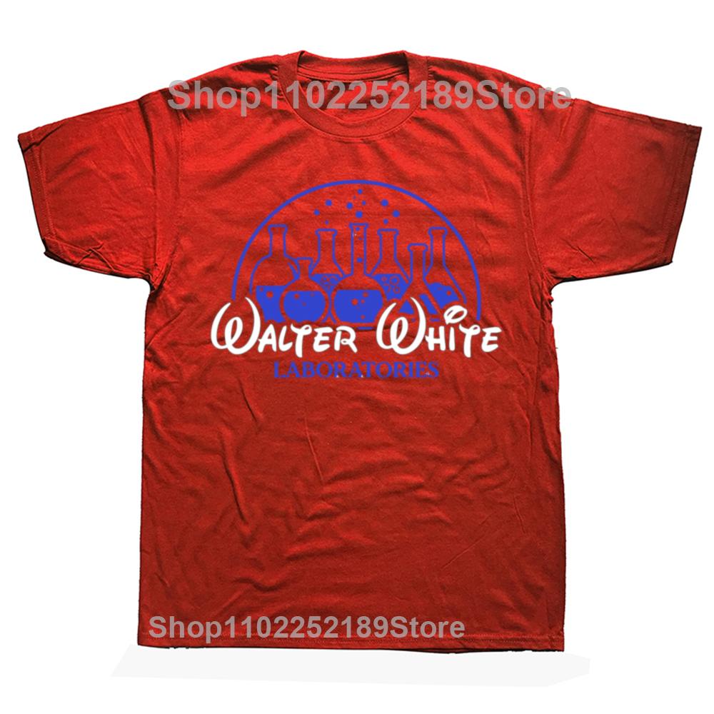 Men's Walter White Laboratories T Shirt Breaking Pinkman Bad Heisenberg Mr White Cotton Tops T-Shirts Breaking Bad Tees