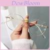 Blue Light Blocking Glasses Frame For Women With Resin Lenses And Vintage Metal Design