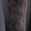 Women Cape Shawl with Fur Collar Soft Warm Wrap Double Layer Knit Cardigan Acrylic Warm Poncho for Fall Winter