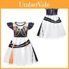 Kpop Dämonenjäger Mädchen Cosplay Kleid mit Rüschenrock für Kinder