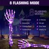 2PC Solar Powered Ghost Hand Ground Plug-in Stake Light Outdoor Waterproof LED Garden Light Horror Decoration Lamp For Halloween