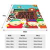 SouthPark Cartoon All Characters Fuzzy Blankets Vintage Throw Blankets for Home 200x150cm Plush Thin Quilt