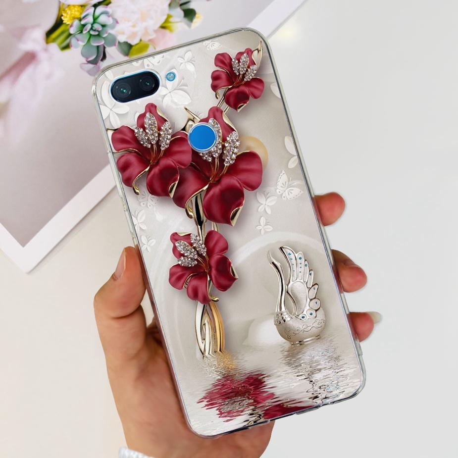 For Xiaomi Mi 8 Lite Case Cute Painted Cover Clear Silicone Phone Case For Xiaomi Mi 8 Lite 8Lite Back Cover 6.26'' Fundas Coque