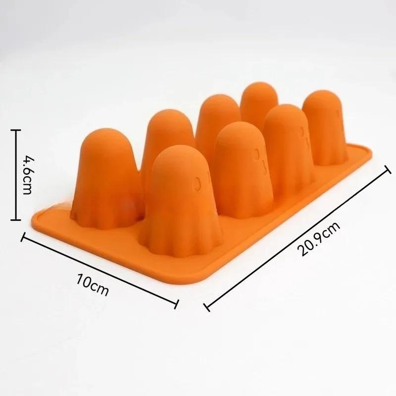 Halloween Silicone Baking Mold Set for Ghost Bat Spider Skull Chocolate Candy Gummy DIY Fondant Mousse Crafts