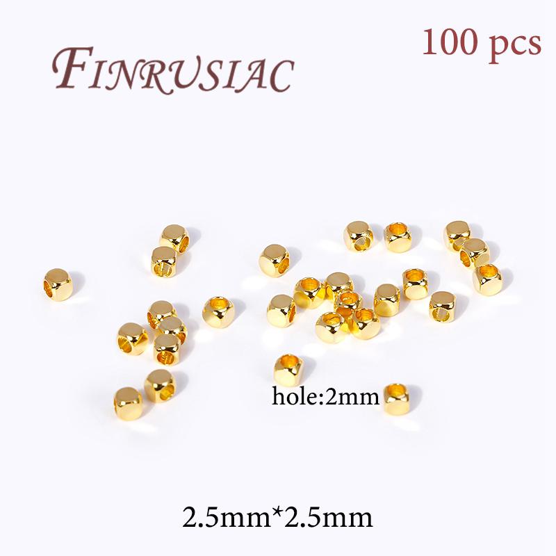 18K Gold Plated Bead End Caps For Jewelry Making Supplies Spacer Bead Caps DIY Accessories