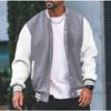 Men S Hooded Baseball Jacket Slim Fit Cardigan Sport Casual Wear
