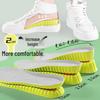 Unisex Height-Boosting Insoles: Invisible, Breathable, Deodorant, Shock-Absorbing for Sneakers and Boots.