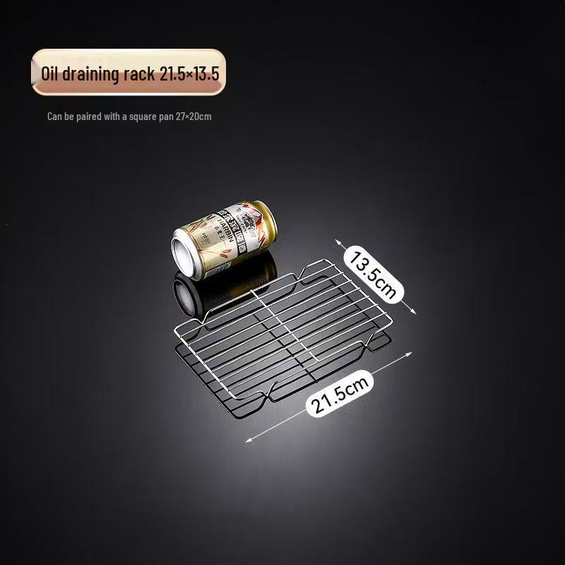 Stainless Steel Semi-Circular Oil Draining and Cooling Rack with Feet for Baking and Barbecue