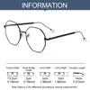 1 PC Retro Metal Anti-Blue Light Glasses Women Men Vintage Ultralight Round Frame Eye Protection Ultra Light Eyeglasses