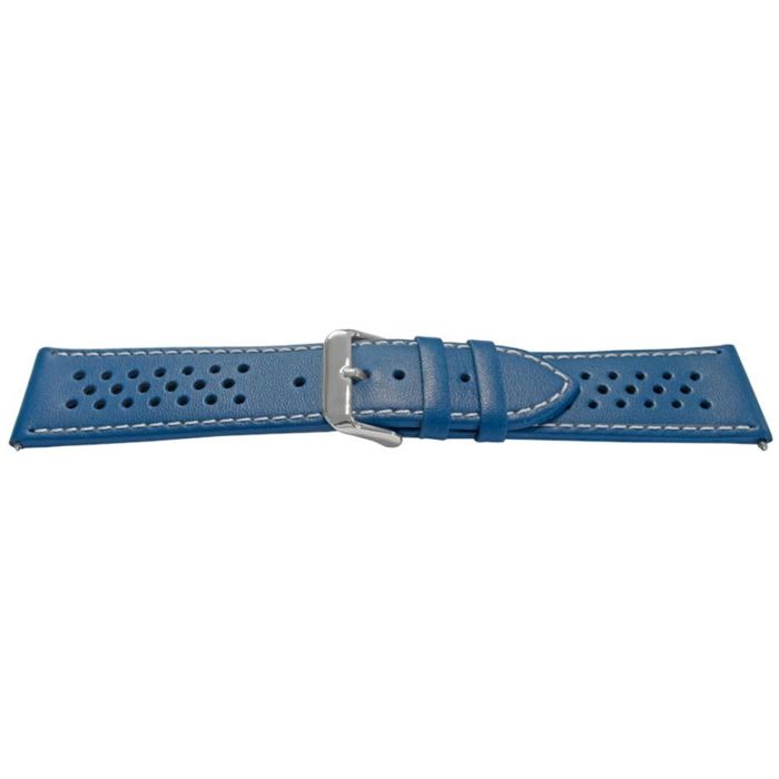 Bracelet de montre - MY-MONTRE - Racing Sport - Cuir de veau - Perforé racing - 18-24 mm