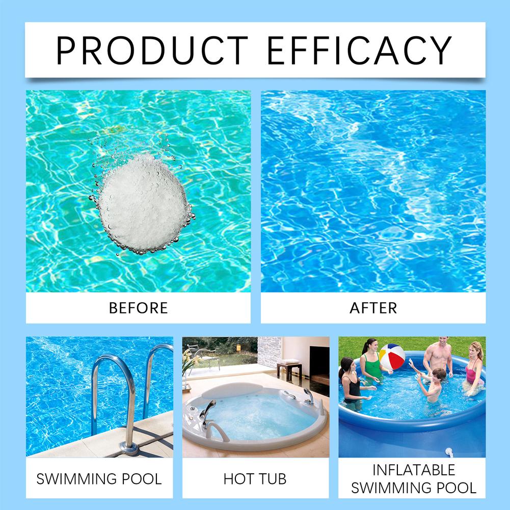 Swimming Pool Cleaning Sustained-release Tablets Inground Pool Water Clarifier Hot Tub Clarifier Pool Cleaning Tablets New