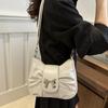 Soft Bowknot Shoulder Bag Underarm Bow  Armpit Bag High Quality Single Shoulder Bag  Shopping